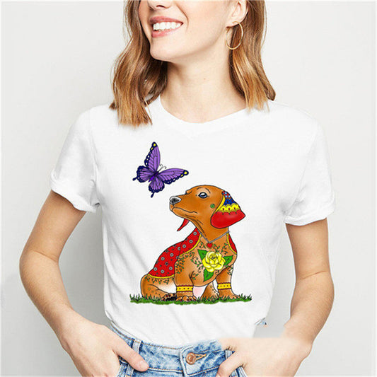 T-shirt dog pattern polyester