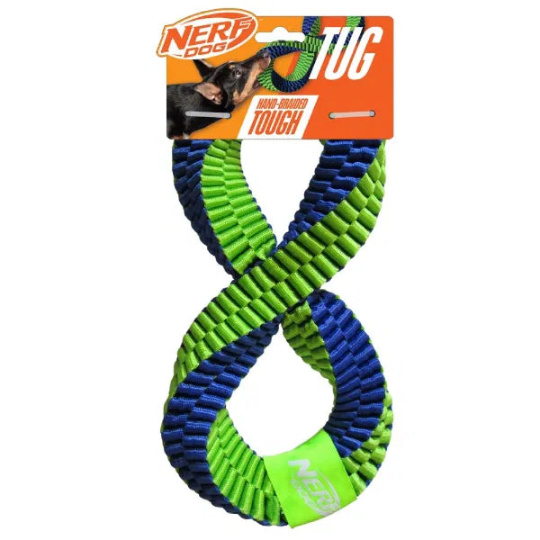 Nerf Dog Twisted Infinity Tug – Braided Nylon Tug Toy for Dogs