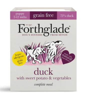 Forthglade Complete Grain Free Puppy Duck Sweet Potato & Veg 395g