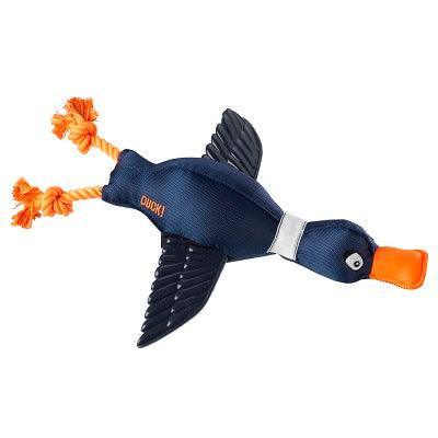 House of Paws Navy Duck Thrower Dog Toy