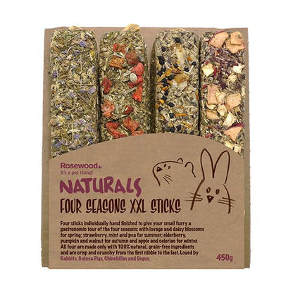 Rosewood Naturals Four Seasons XXL Sticks – 100% Natural Small Animal Treats