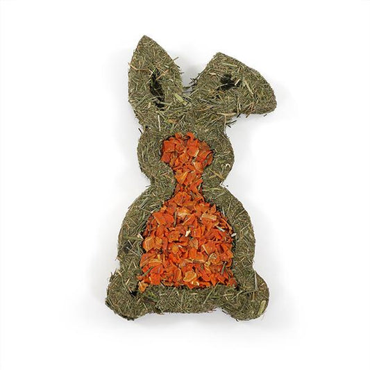 Rosewood Carrot 'n' Forage Bunny – Edible Small Animal Treat & Chew (19cm)
