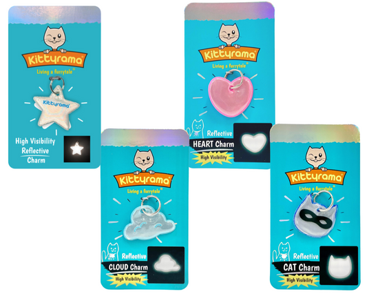 Kittyrama Reflective Cat Collar Charms