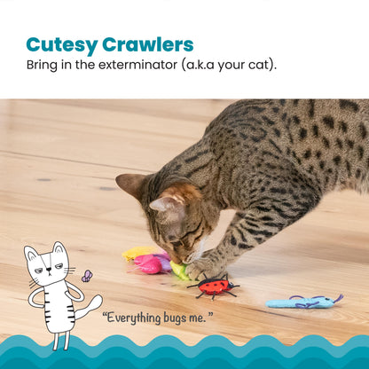 Nina Ottosson Catstages Cute as a Bug Cat Toy 6 Pack