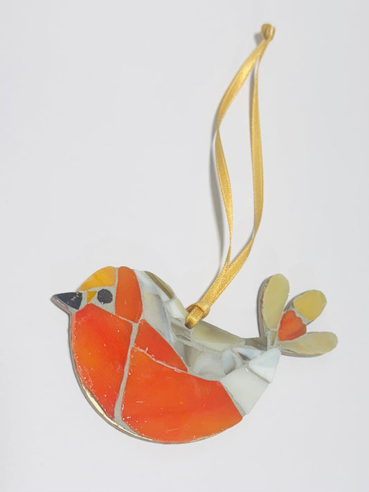 Meadow Mosaics – Handcrafted Hanging Glass Bird Mosaics by Nicky Wells
