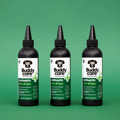 Buddy Care Pet Antiseptic Ear Drops for Dogs & Cats