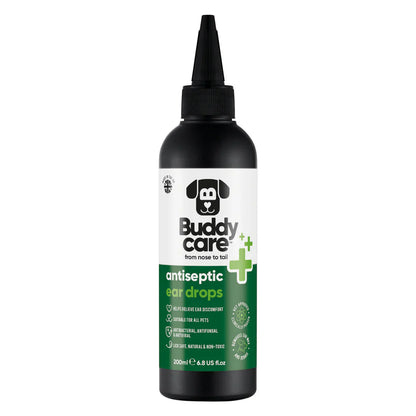 Buddy Care Pet Antiseptic Ear Drops for Dogs & Cats