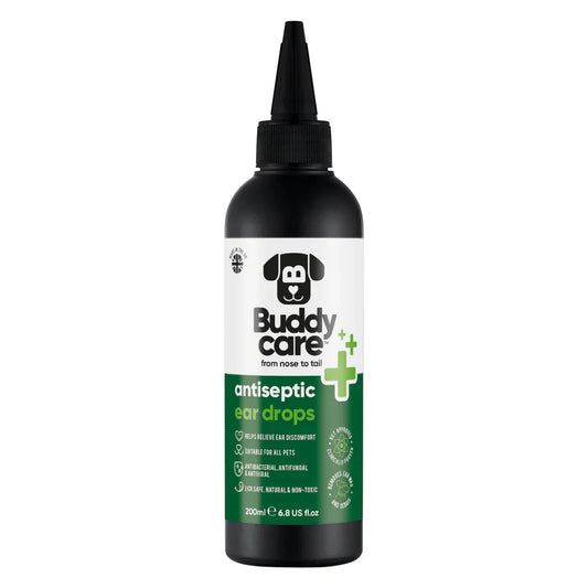 Buddy Care Pet Antiseptic Ear Drops for Dogs & Cats