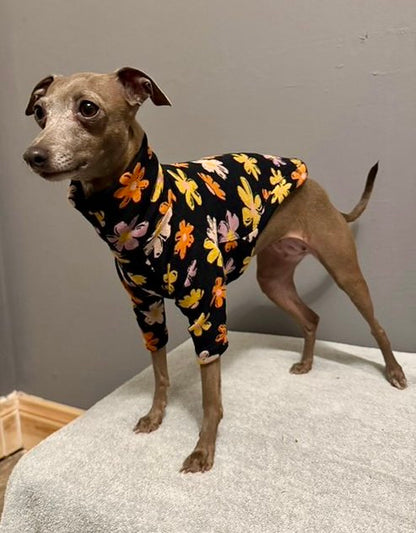 Fleece Lined Sweatshirt Jumper - Flower Power