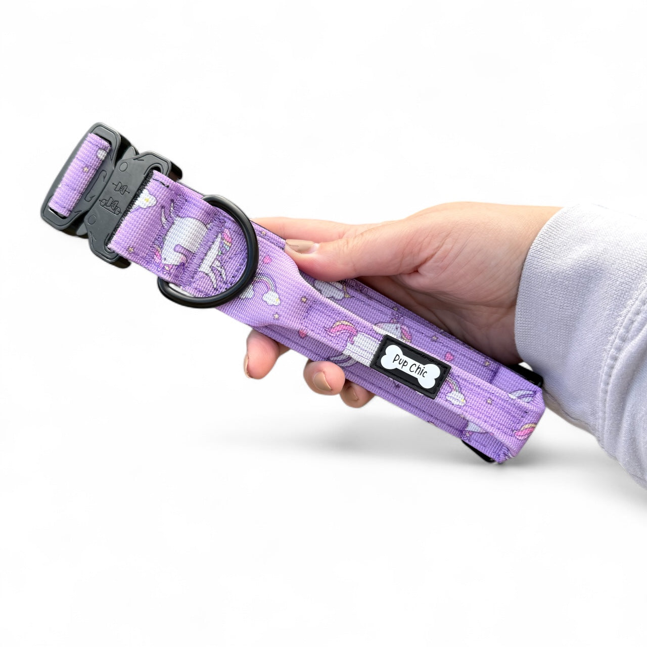 Daydreams and Unicorns Tactical Dog Collar (M–XL) – Heavy-Duty Strength Meets Bold Style