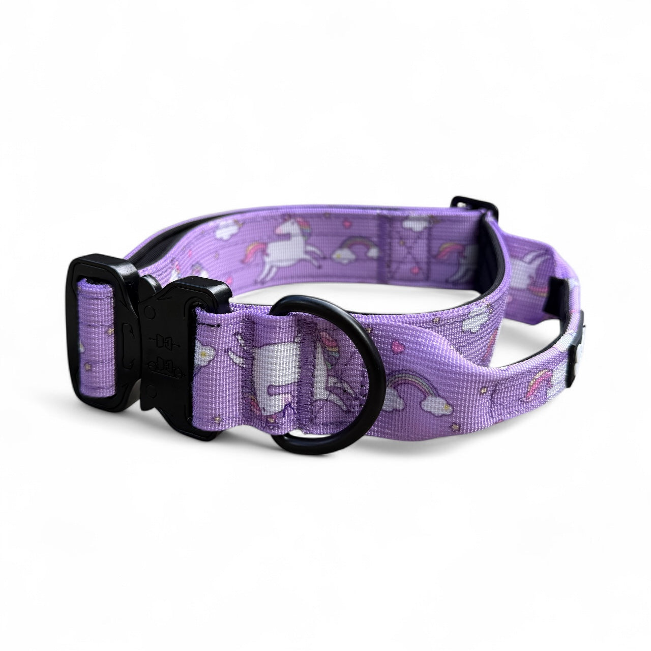 Daydreams and Unicorns Tactical Dog Collar (M–XL) – Heavy-Duty Strength Meets Bold Style