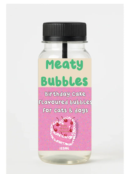 Meaty Bubbles – Pet Safe Bubbles for Dogs & Cats (Various Flavours)