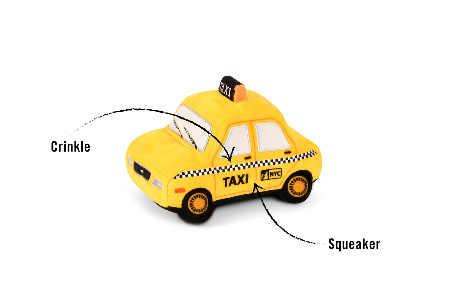 Canine Commute New Yap City Taxi dog toy