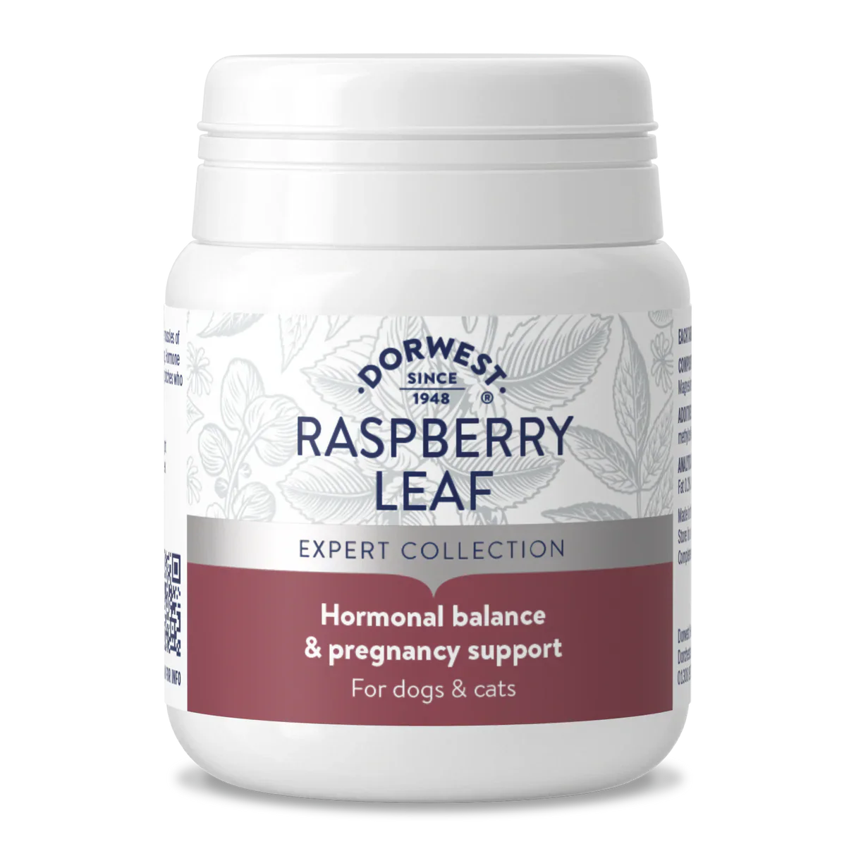 Dorwest Raspberry Leaf Tablets for Dogs & Cats – Hormonal Balance & Whelping Support