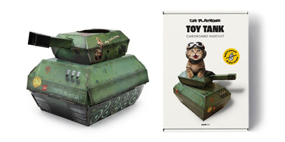 Cardboard Tank Toy For Cats