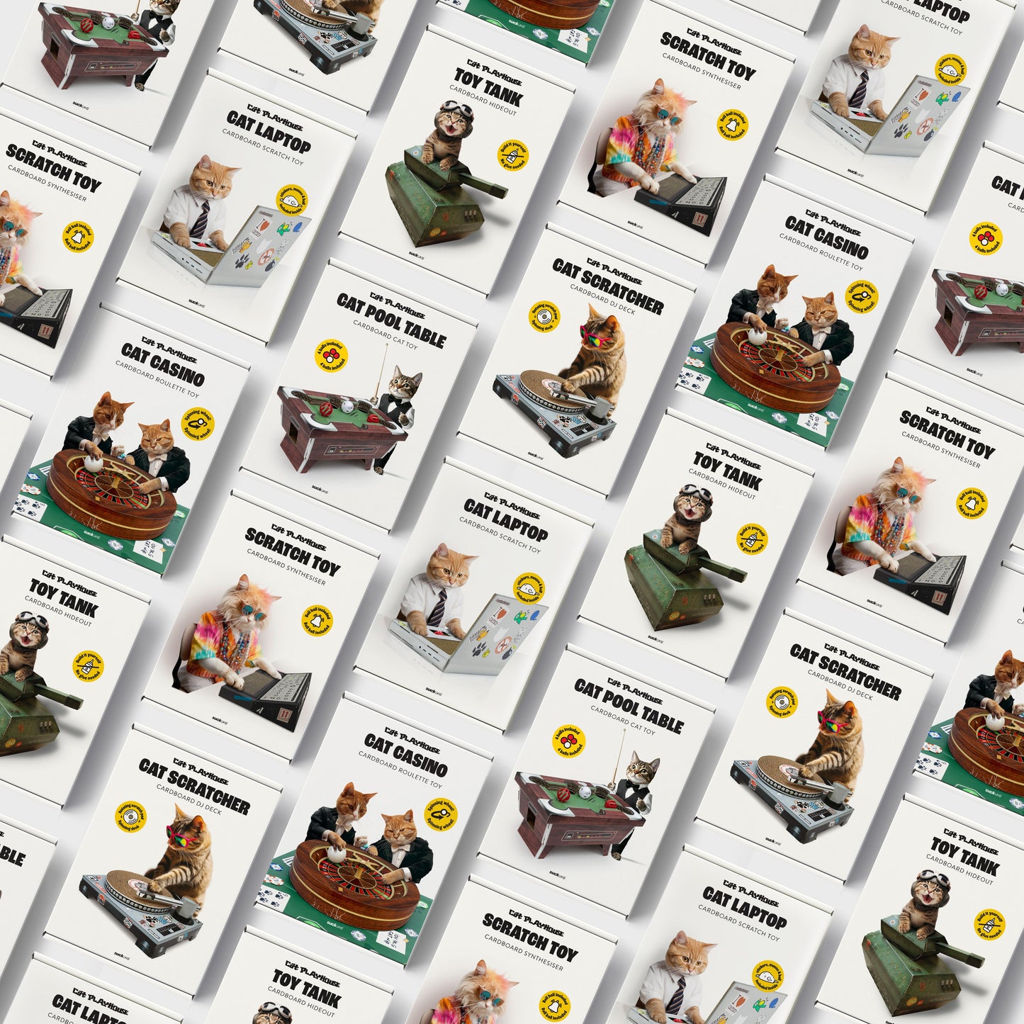 Cardboard Tank Toy For Cats