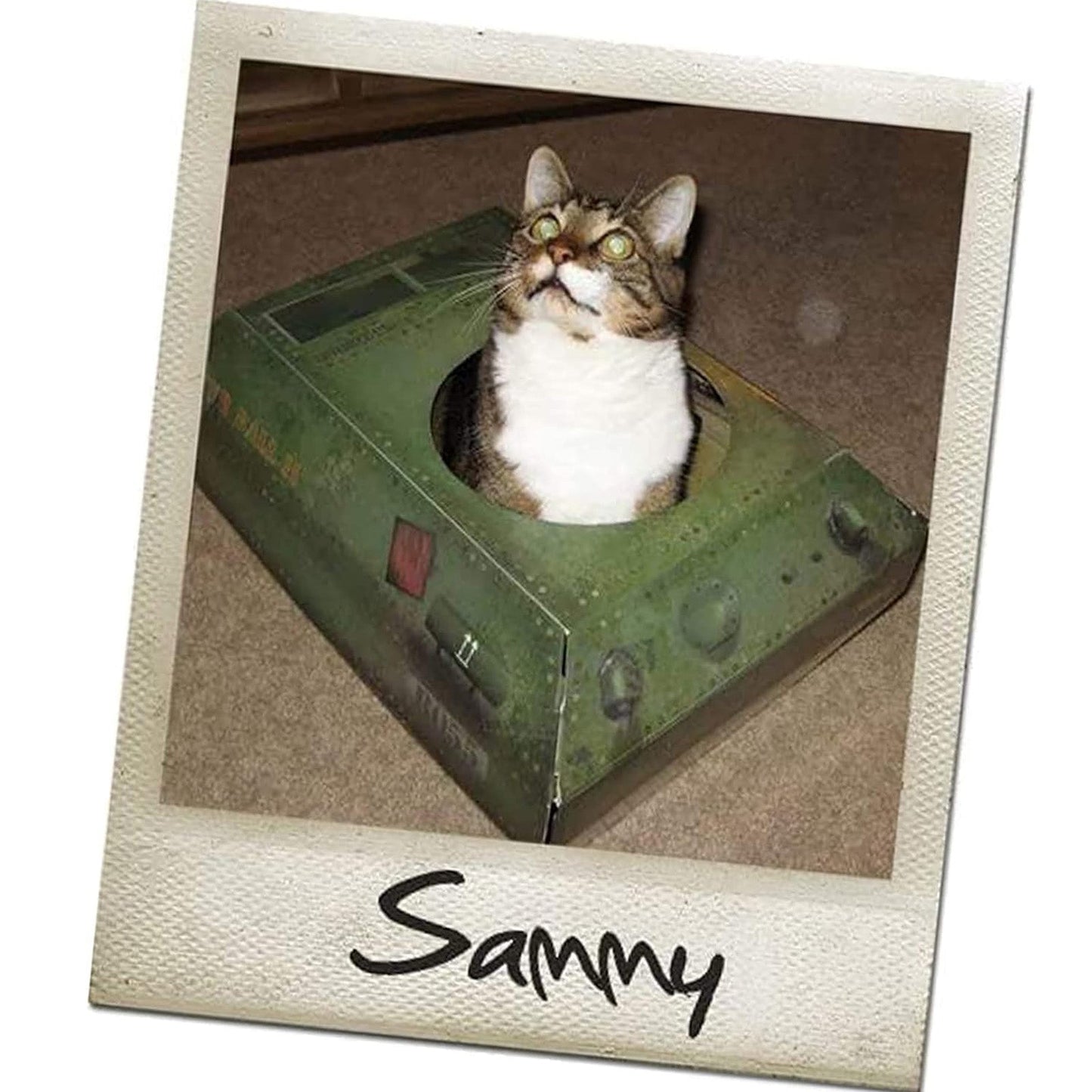 Cardboard Tank Toy For Cats