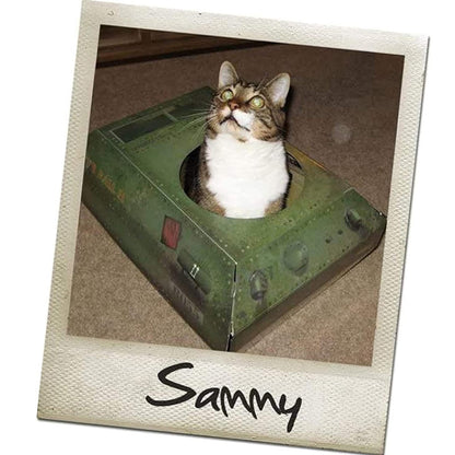 Cardboard Tank Toy For Cats