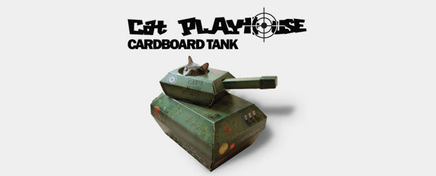 Cardboard Tank Toy For Cats