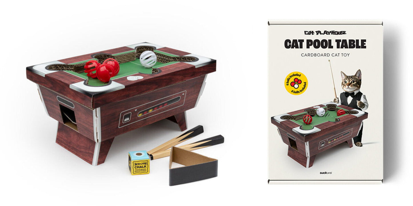 Cardboard Cat Pool Table Toy For Cats