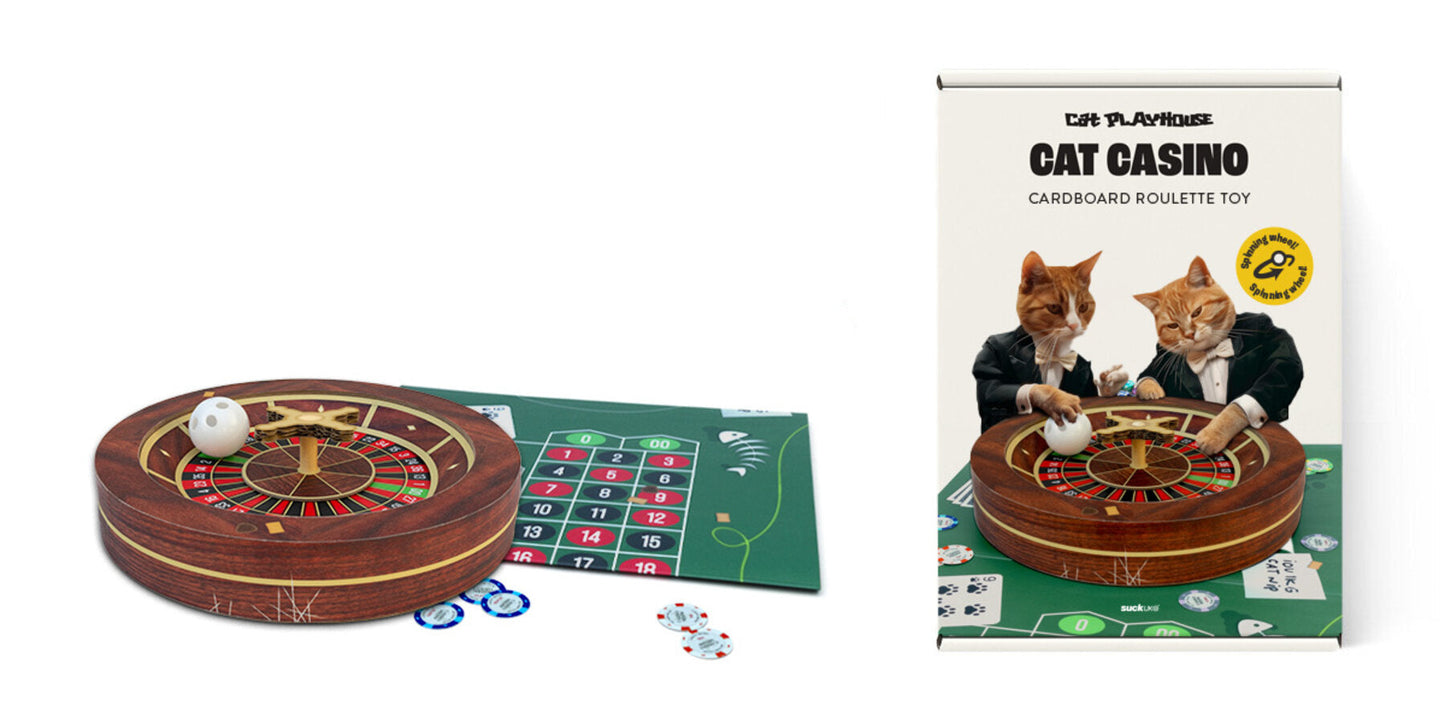Cardboard Cat Casino Toy For Cats