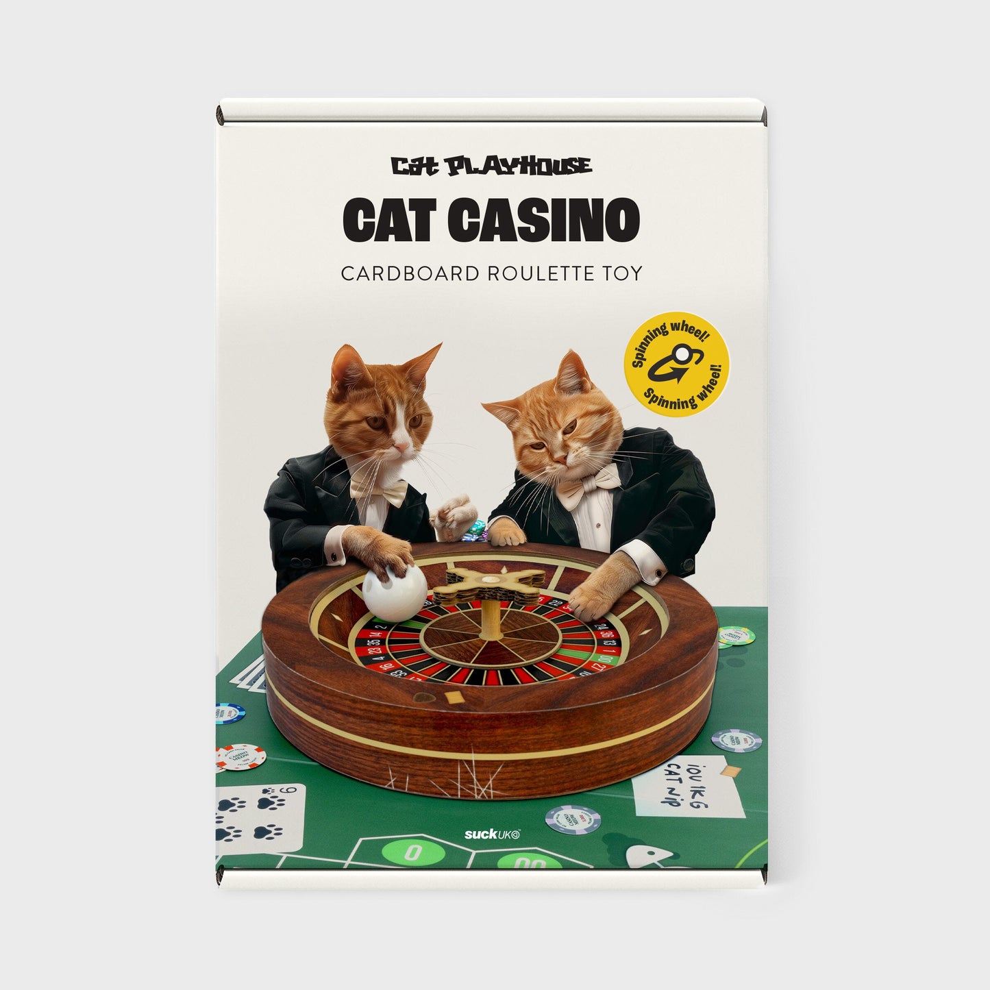 Cardboard Cat Casino Toy For Cats