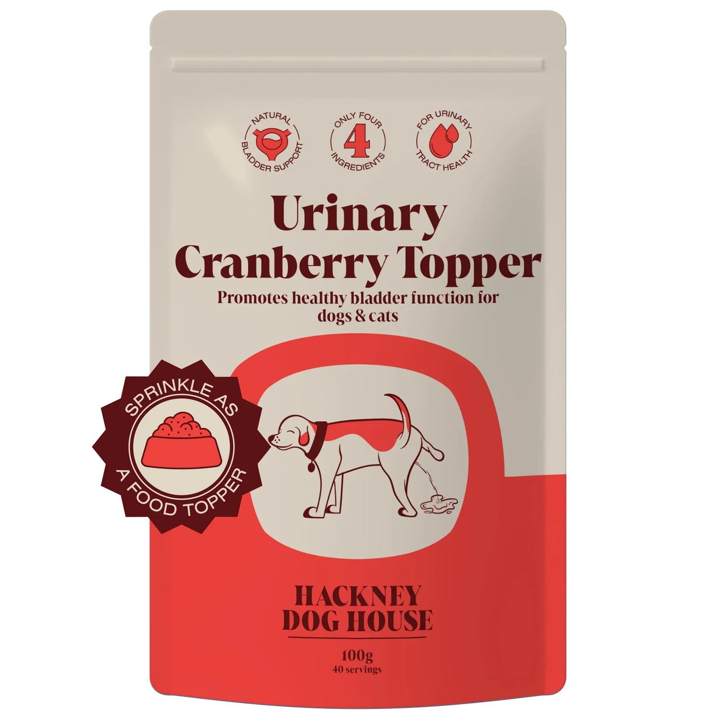 Hackney Dog House Urinary Cranberry Topper For Dogs & Cats