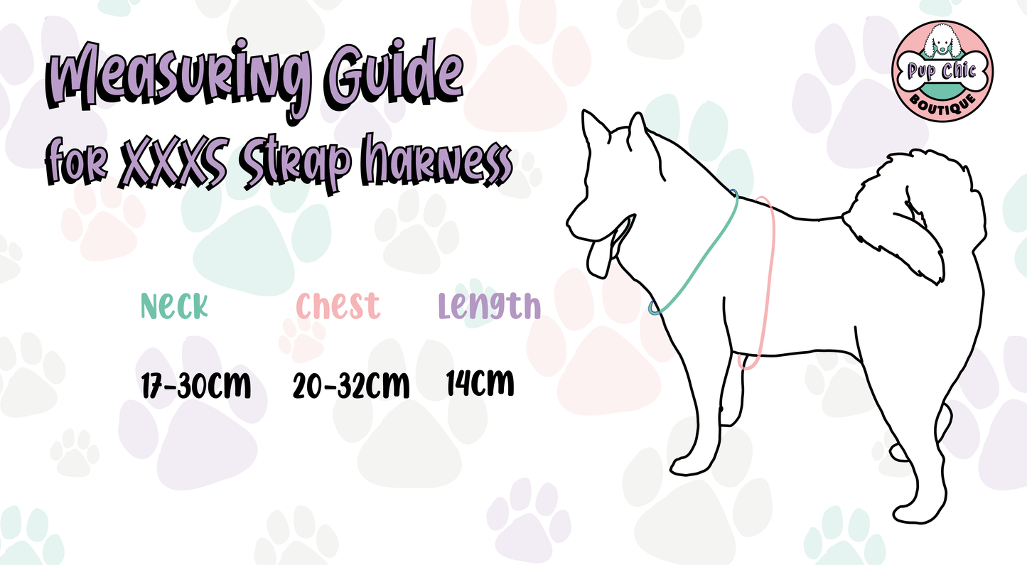 Summer Buzzin’ puppy, chihuahua, kitten, rabbit, teacup XXXS strap harness