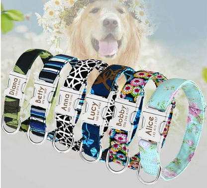 Fleur Pet Dog Customised Collar Name Tag