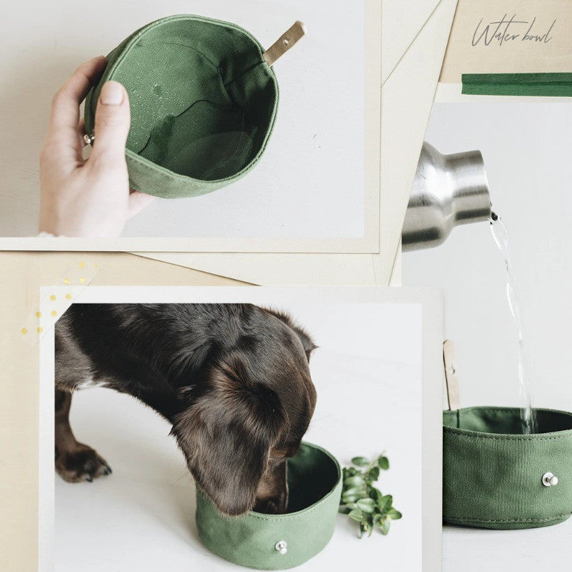 Folding Canvas Dog Bowl