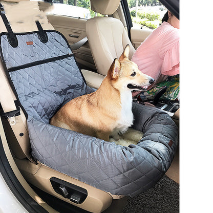 Oxford Plush Car Travel Pet Dog Bed